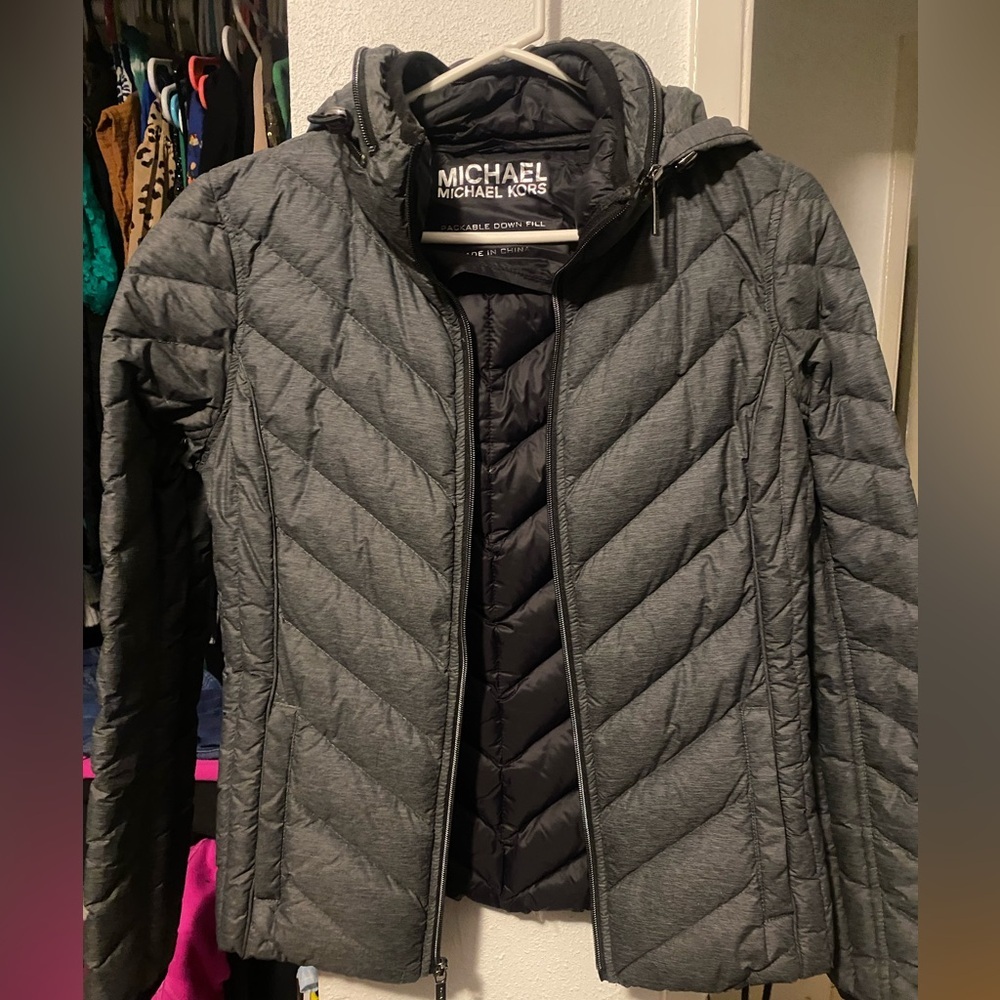 Michael Kors Packable Down Jacket With‎ Hood